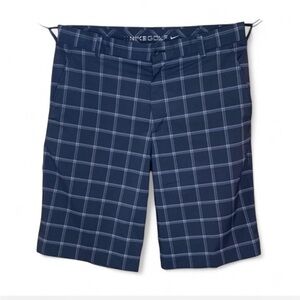 Nike Golf Shorts Men’s size M 32 Black Plaid Dri- Fit